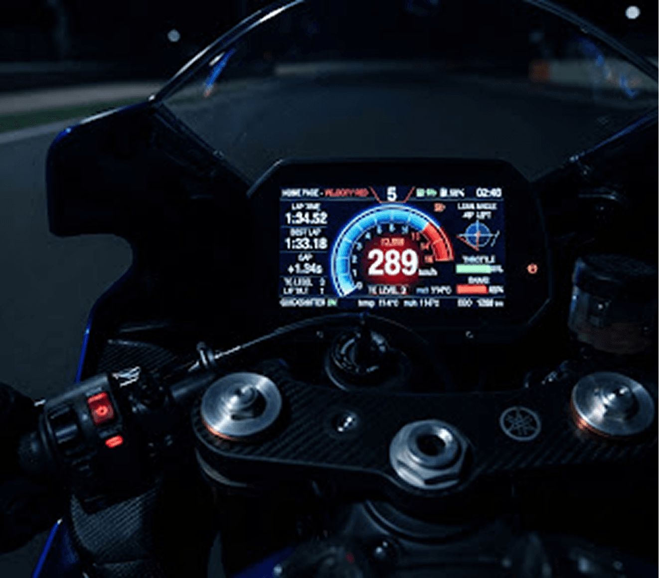 6-axis IMU rider dash display